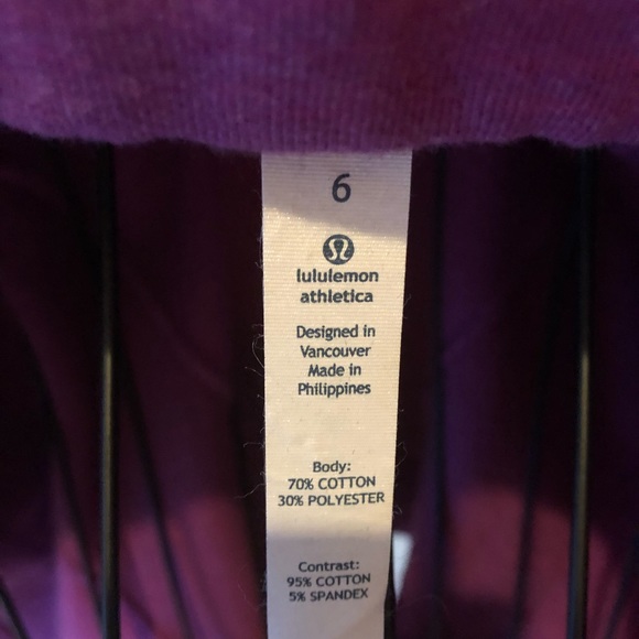 EUC Lululemon Scuba Hoodie Heather Grape SZ 6 - Picture 5 of 8